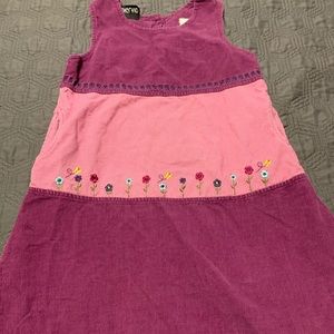 BOGO Corduroy Jumper with Floral Detail